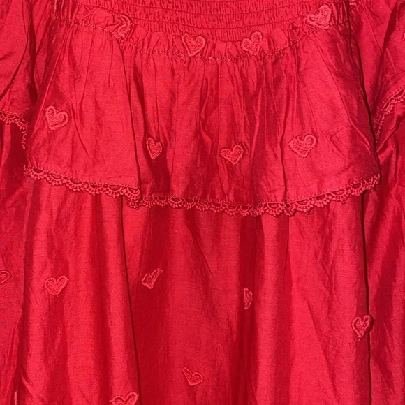 NWT FARM Rio 3D hearts blouse size medium - Picture 5 of 7